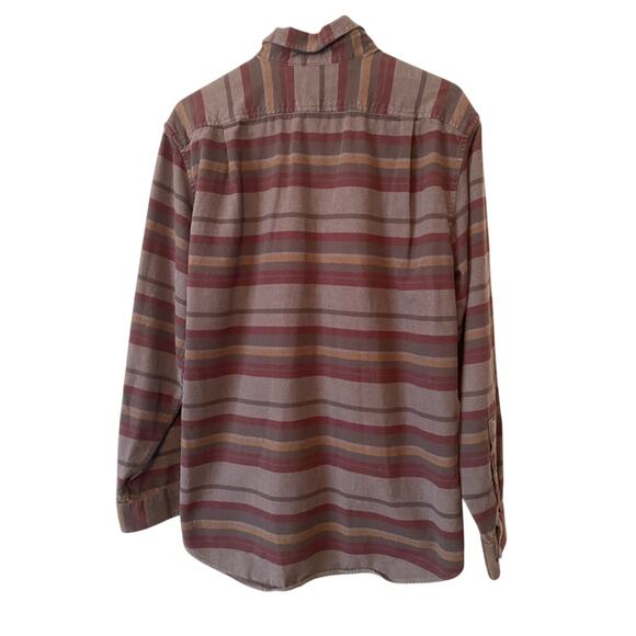 Eddie Bauer Men's Med Relaxed Fit Grunge Cozy Flannel Button Down Shirt Cowboy - Picture 2 of 10